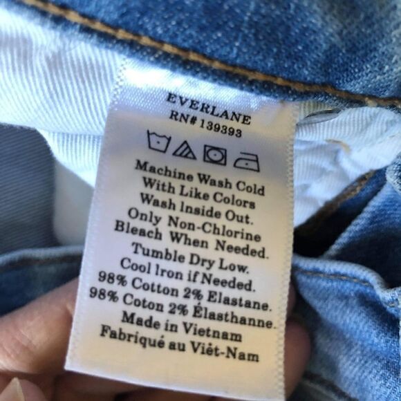 Everlane The High Rise Skinny Ankle Jeans .Size 25 - Picture 10 of 11